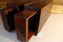 Pair of Vintage Mahogany Drawers