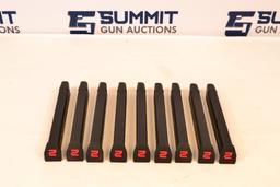 Lot of (9) Amend 2 Glock Extended Magazines 9mm