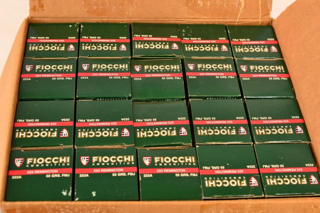 Fiocchi .223 Remington 55gr FMJ (1000 rds)