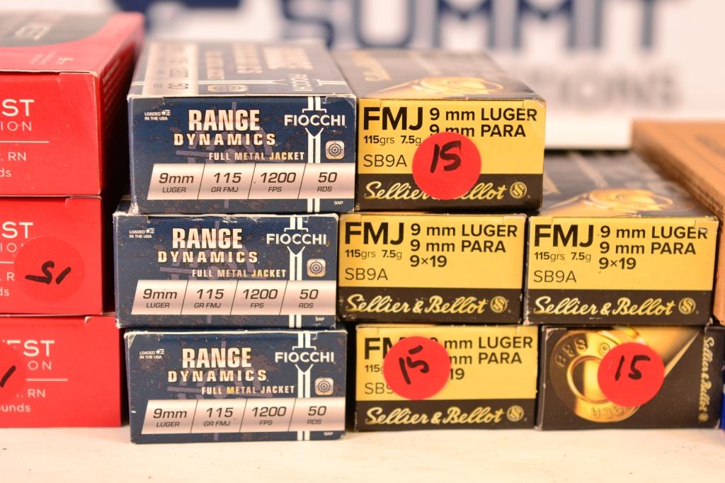 Various Manufacturers 9mm Ammo (800 rds)