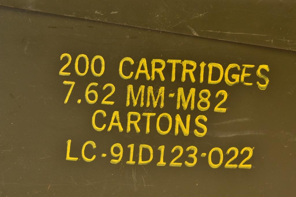 Lot of (2) 7.62x51 Military Ammo Cans