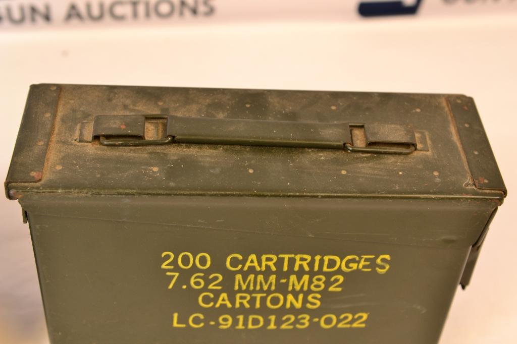 Lot of (2) 7.62x51 Military Ammo Cans