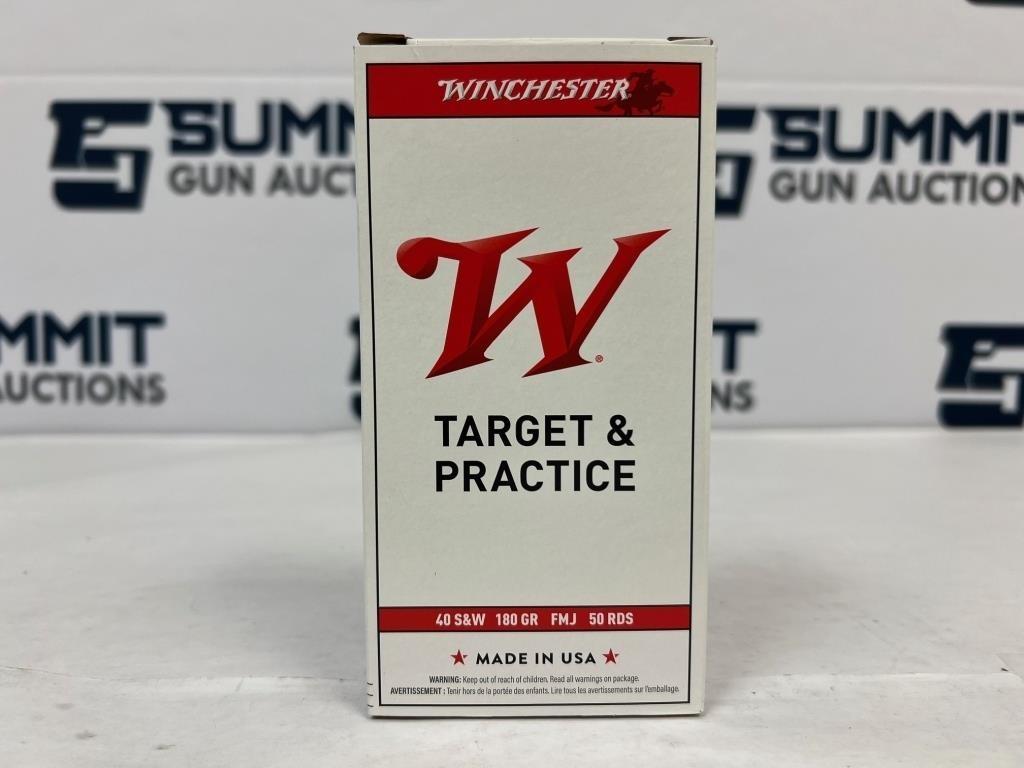 Winchester .40 S&W 180gr FMJ Ammo 1000rds