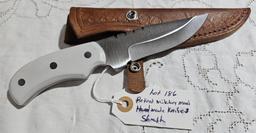 Handmade Knife and Sheath. Made by Retired Military Man. Each piece is unique and one of a kind.