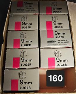 Lellier & Bellot 9mm Luger Primers 9 boxes 25 per box