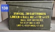 Vintage Metal Cannister of 250 cartridges (not linked)