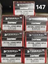 Federal Lightning 22 Cal LR = 7 boxes