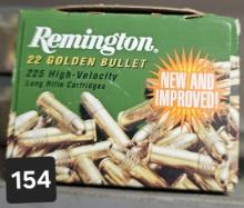 Remington 22LR Golden Bullet 225 Cartridges