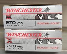 Winchester 270Win 150gr 2 Boxes