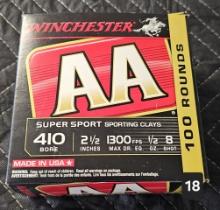 Winchester 410 Bore 2 1/2" 1300fps 1/2oz 8 shot 100 rds