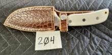 Exquisite Handcrafted Knife With Artisan Sheath Made By Retired Vietnam Veteran