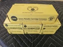 UMC 223 Remington Lot of 7 boxes