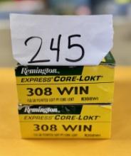 308 Win 2 Box Lot - Remington