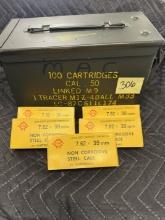 Lot of Canister & 5 Boxes of 7.62 x 39mm Ammo