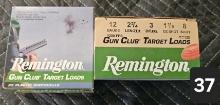 Remington Gun Club Target Load 12ga 2 3/4" 8 shot 2 boxes of 25 shotshells