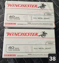 Winchester 40 S&W 165grain 2 Boxes