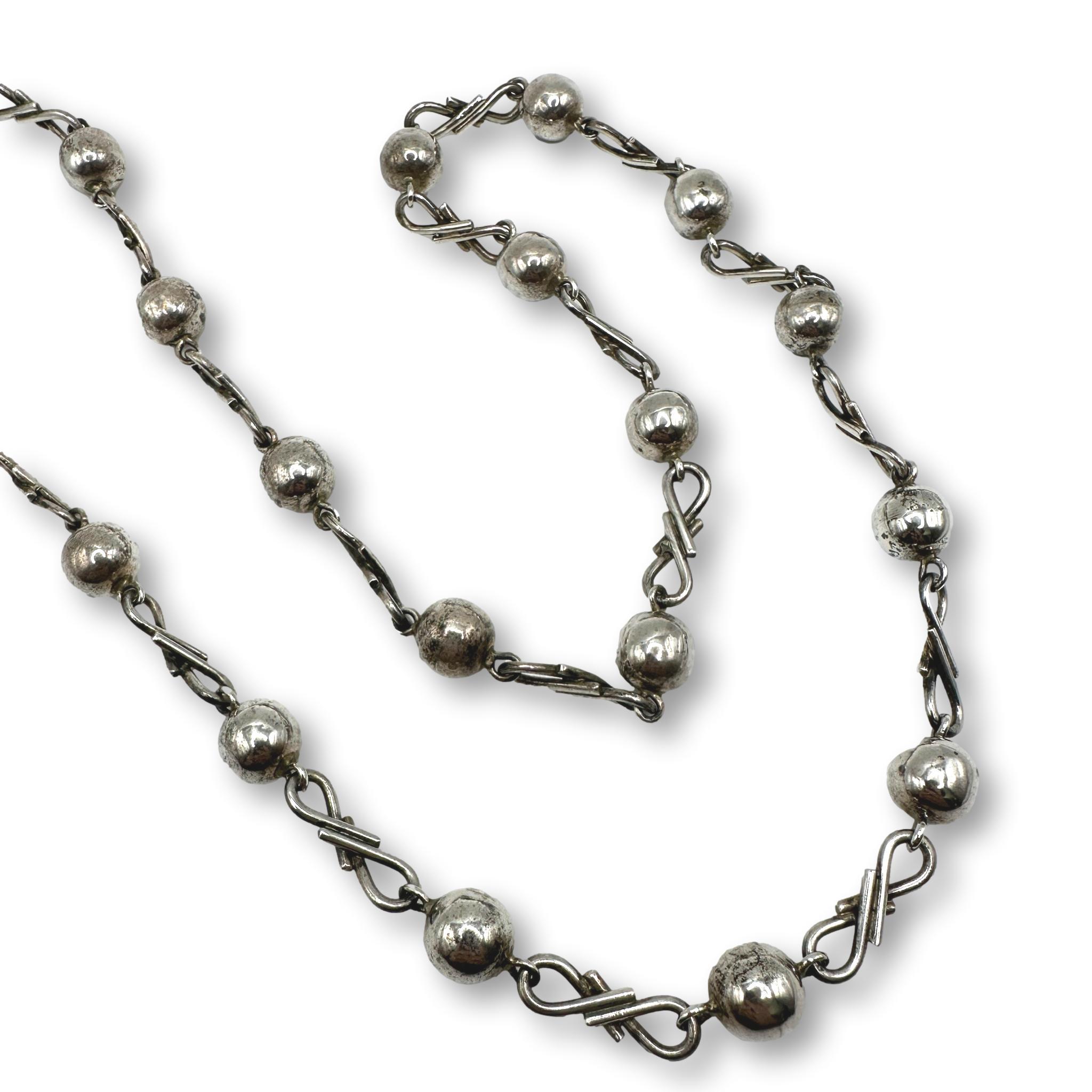 Vintage Mexican Sterling Silver Necklace