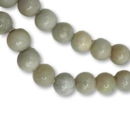 Vintage Jade Beaded Necklace with Carved Pendant