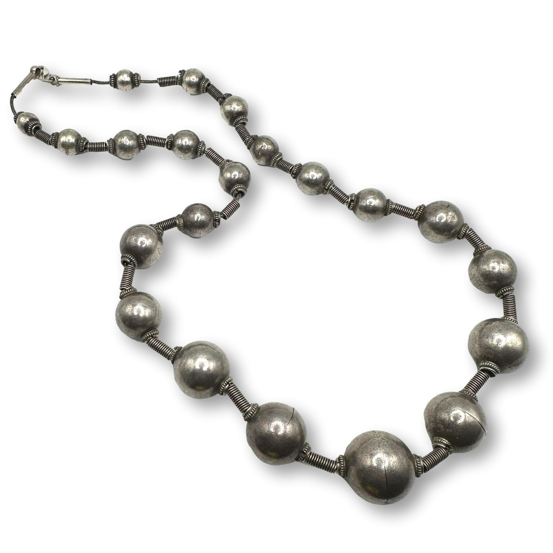 Vintage Tribal Silver Alloy Necklace