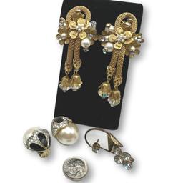 Vintage Clip Earrings including Nina Ricci
