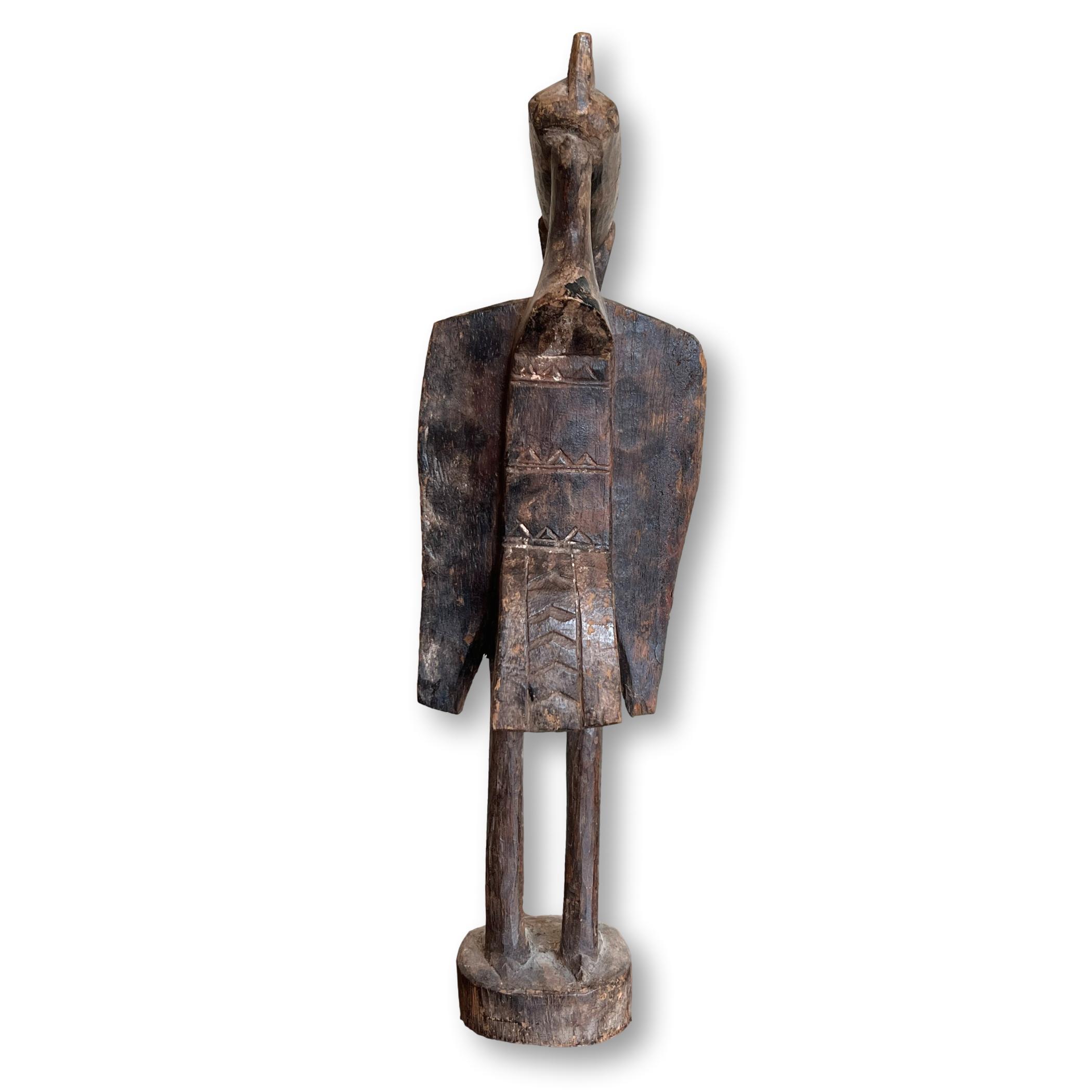 African Senufo Wood Bird Sculpture