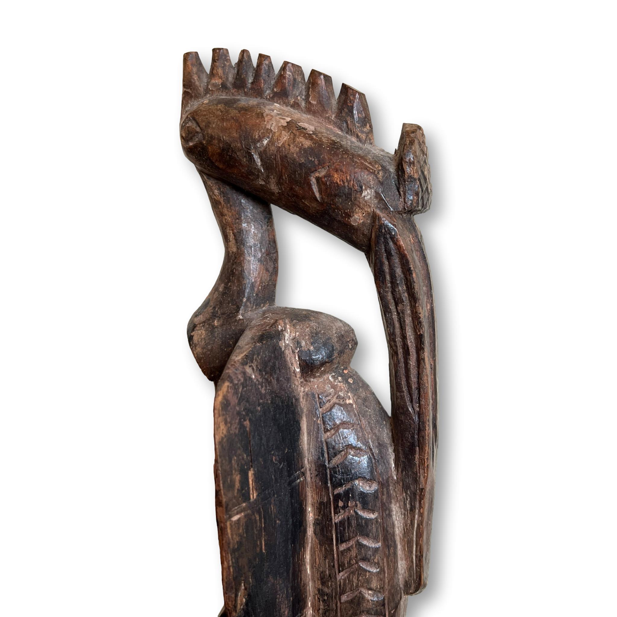 African Senufo Wood Bird Sculpture