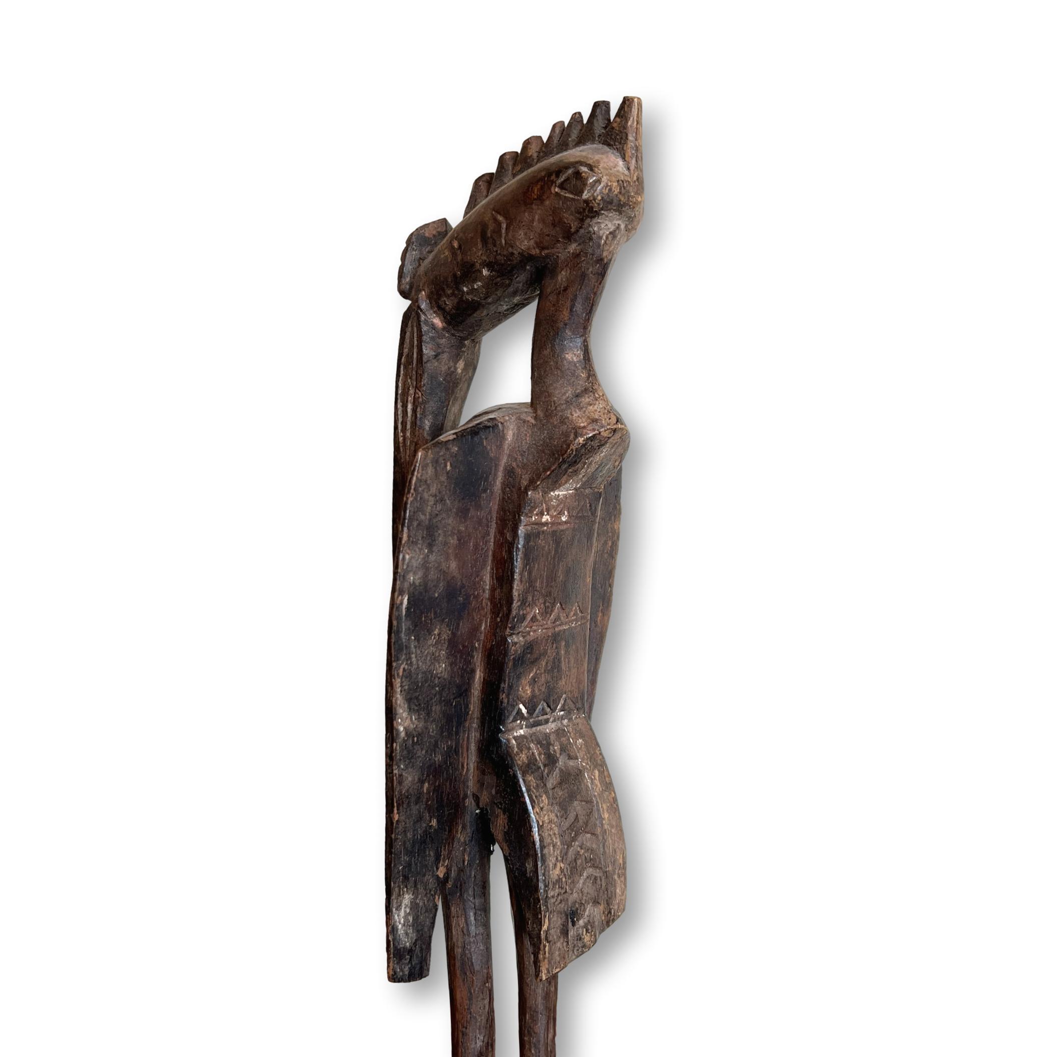 African Senufo Wood Bird Sculpture