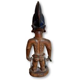 Vintage African Art Ibeji Male Carved Wood Figurine