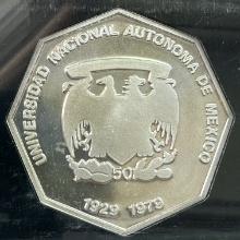 50th Anniversary National University of Mexico Silver Medal