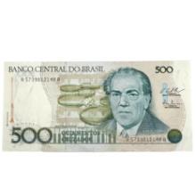 Brazil 500 Cruzados Uncirculated Banknote