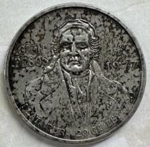 1977 Mexico 100 Pesos Silver Coin
