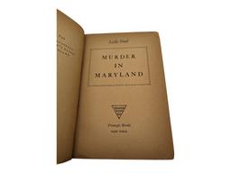 "Murder in Maryland" by Leslie Ford 1932