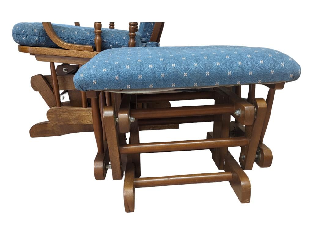 Rocking Chair with Rocking Footstool