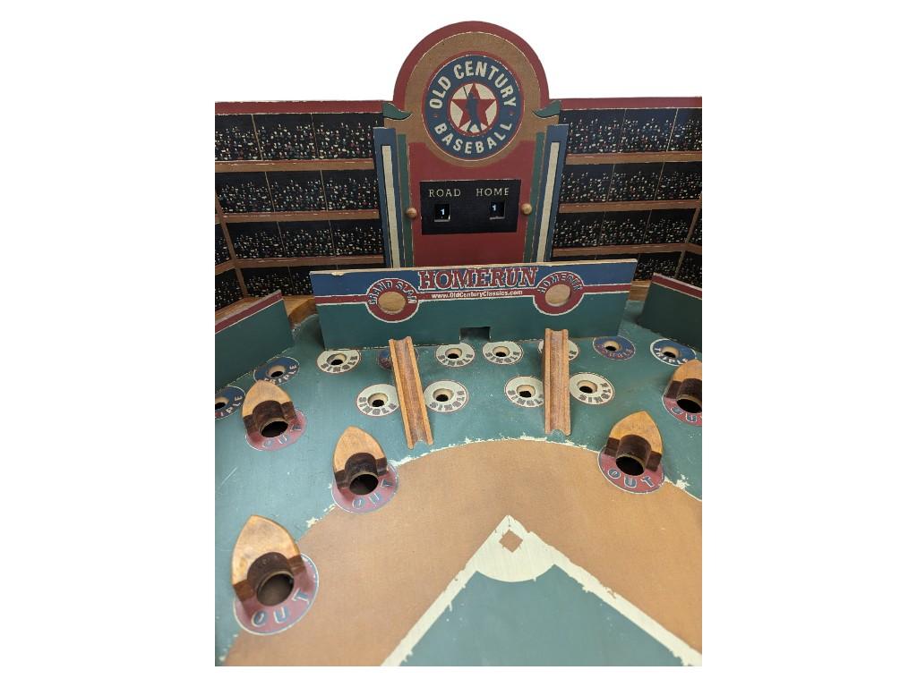 Old Century Baseball Game Wood Construction Classic Pinball Style