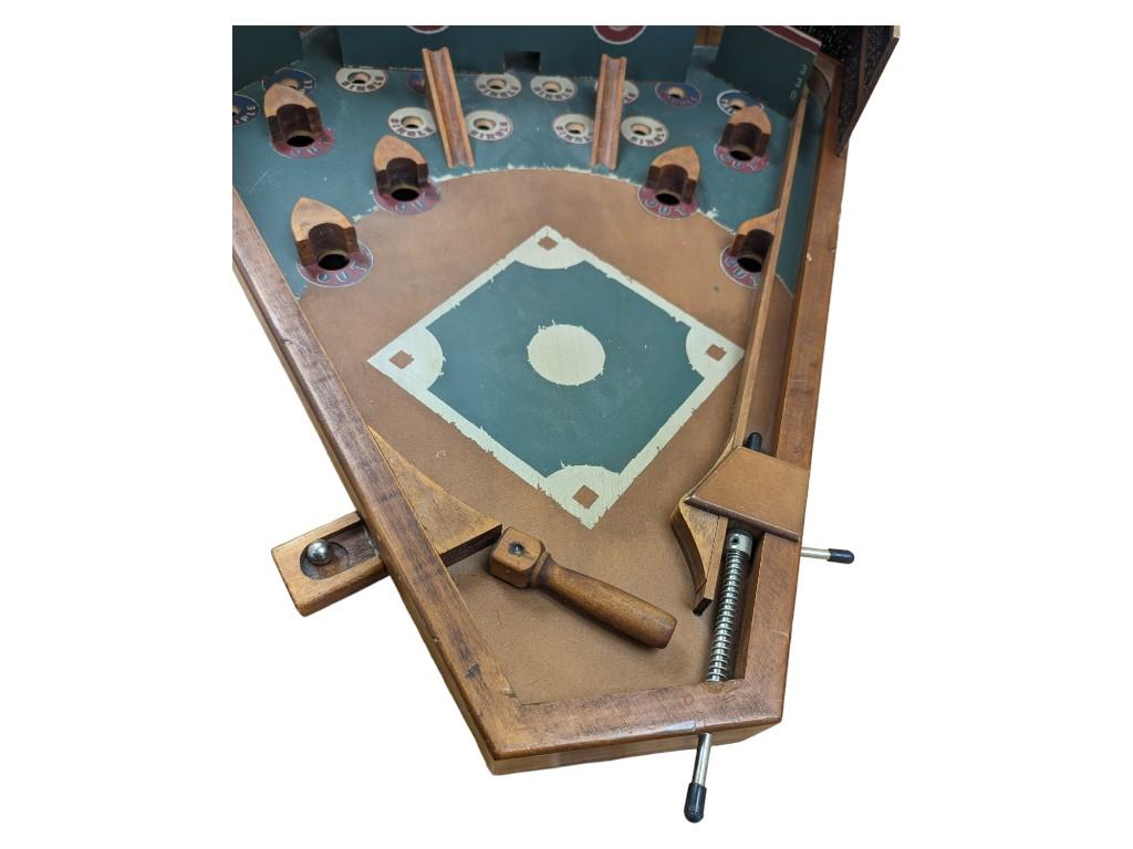 Old Century Baseball Game Wood Construction Classic Pinball Style