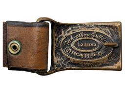 Dark Brown La Luna Men's Belt with Buckle