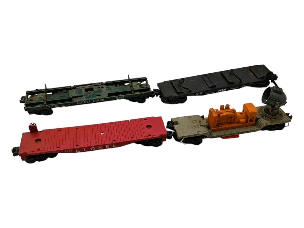 Lot of 4 Lionel Train Flat Cars