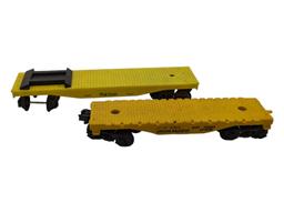 Lot of 2 Train Flat Cars - Union Pacific & Puritan