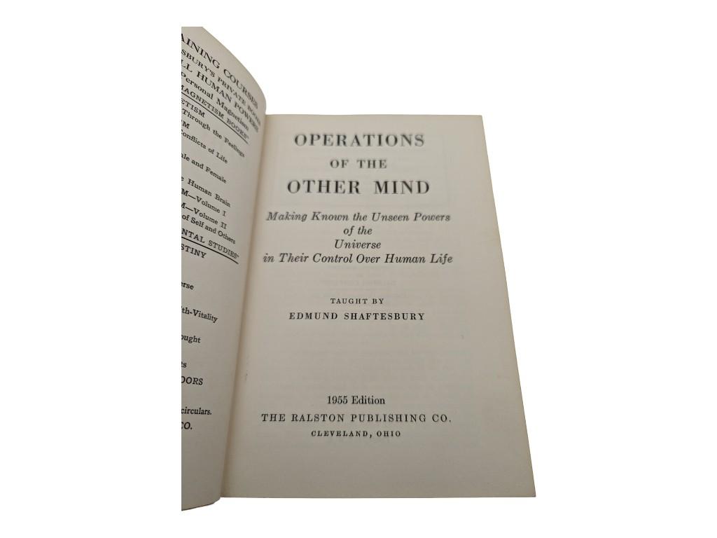 "Operations of the Other Mind" by Edmund Shaftesbury 1955