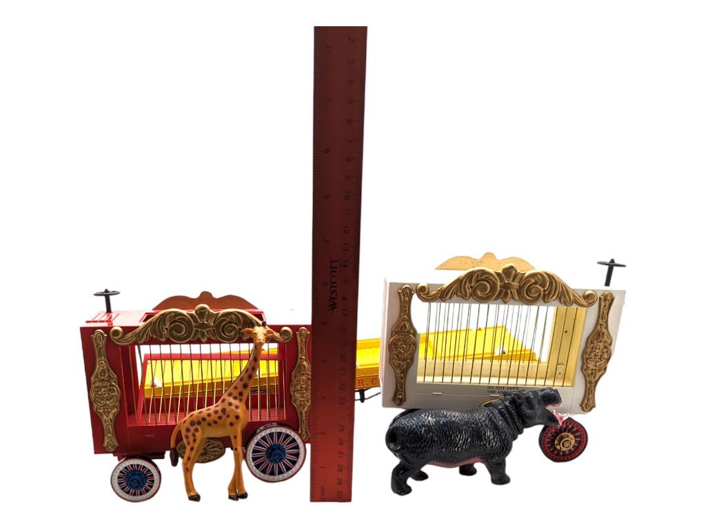 Bachman Big Haulers - "G" Cage Car (Hippo & Giraffe)