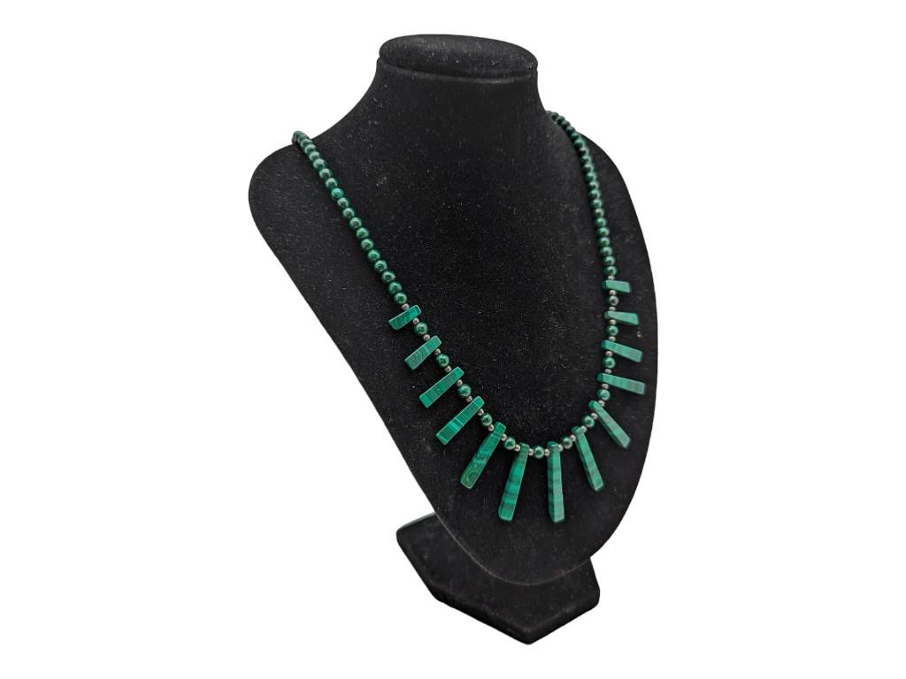 Green Malachite Ladies Necklace