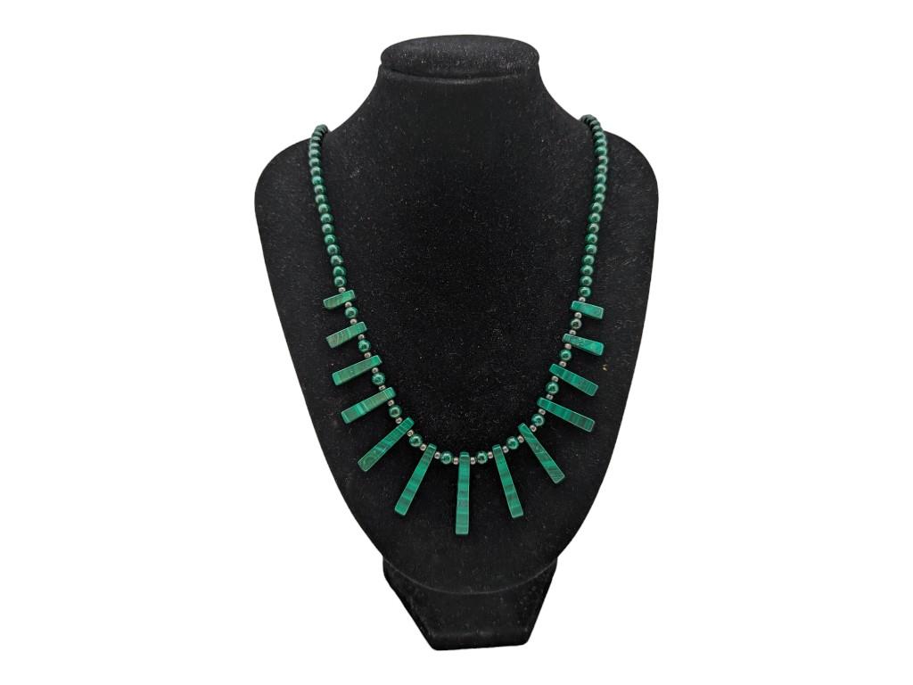 Green Malachite Ladies Necklace