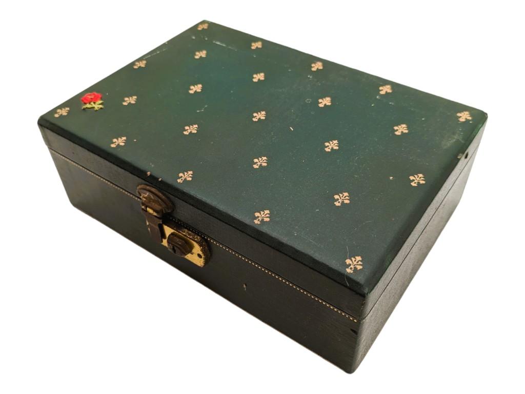 Vintage Green Jewelry Box