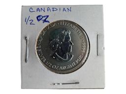 1/2 Ounce Silver - 2015 Canadian 2 Dollar Coin