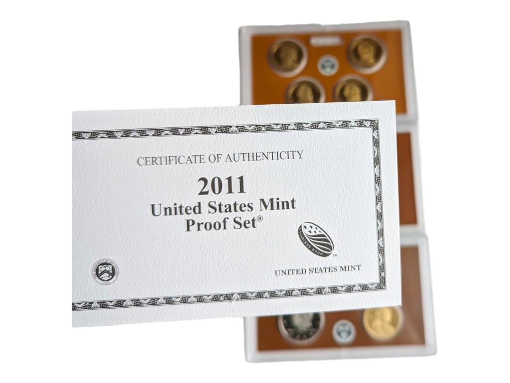 2011 US Mint Proof Set with COA