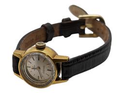 FEATURE Omega Ladymatic Vintage Ladies Watch Leather band, Swiss- Runs!