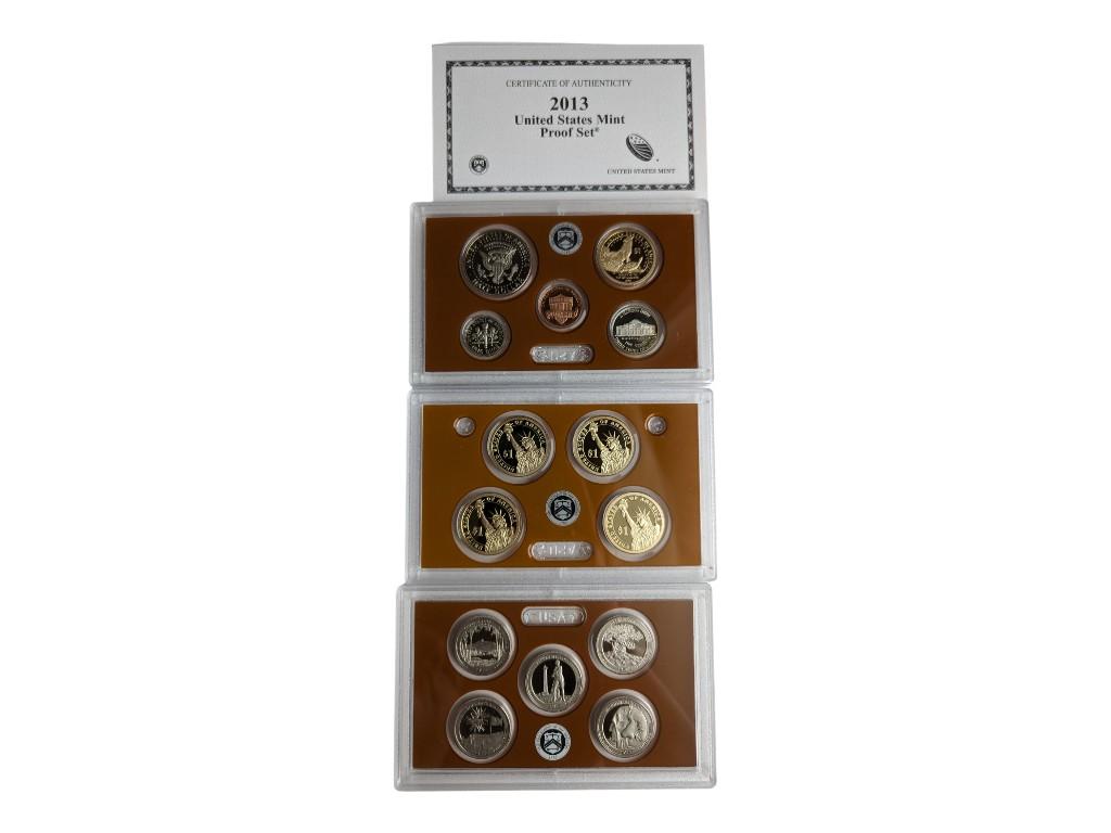 2013 US Mint Proof Set with COA