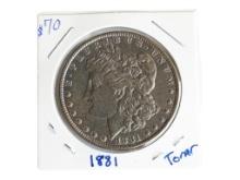 1881 Morgan Silver Dollar - TONED!