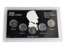 1943 Steel Cents - Wartime Emergency Issue