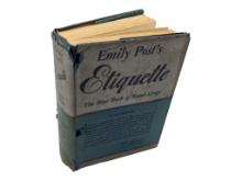 Etiquette: The Blue Book of Social Usage by Emily Post 1948